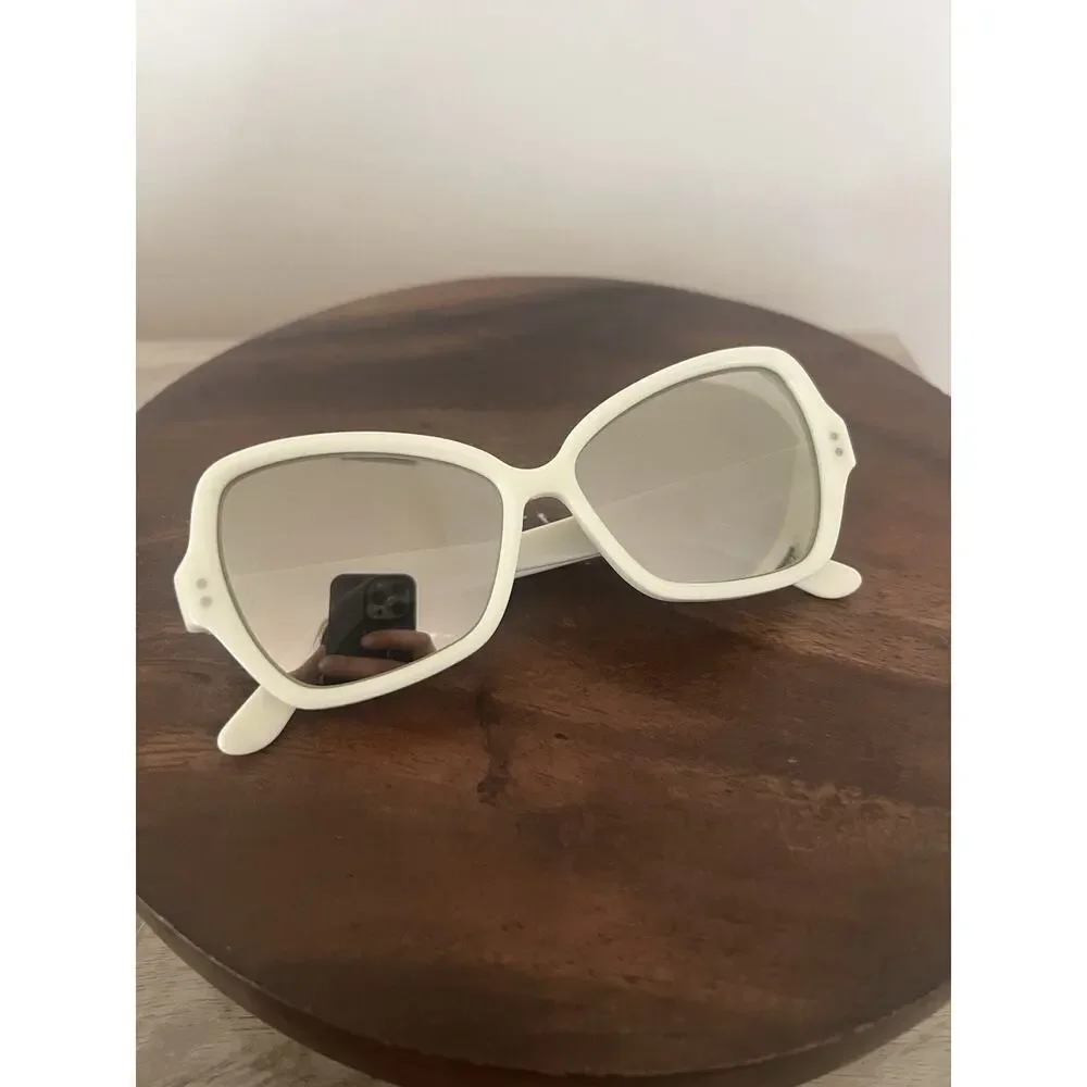 Celine White Butterfly Sunglasses CL400751 25c 56-14-145